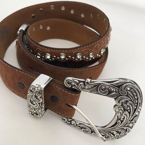 Tony Lama Kaitlyn Crystal Belt Size 32